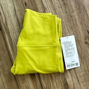 Align hr pant 25” in neon yellow. Size 4.